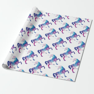 Funkelnd magischer Unicorn Geschenkpapier