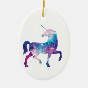 Funkelnd magischer Unicorn Keramik Ornament