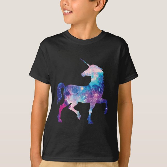 Funkelnd magischer Unicorn T-Shirt (Vorderseite)
