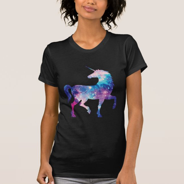 Funkelnd magischer Unicorn T-Shirt (Vorderseite)