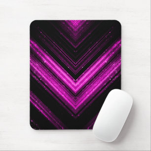 Funkelnd metallisches heißrosa Magentinschwarz Zic Mousepad