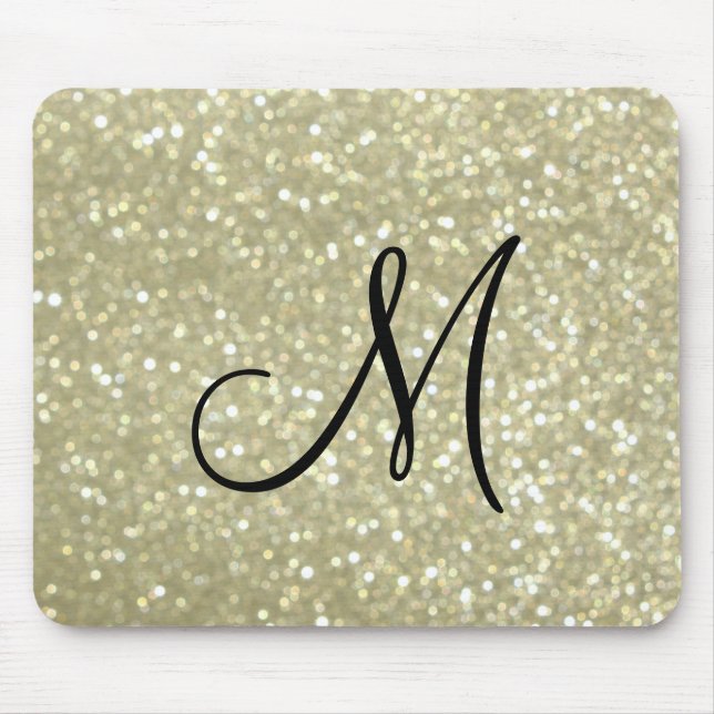 Funkelnd-Monogramm-Maus-Pad Mousepad (Vorne)
