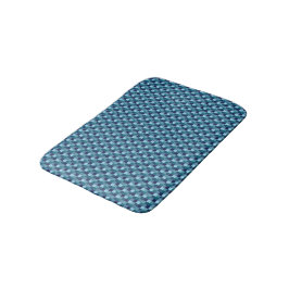 Funkelnd Ocean Blue Squares Bath Mat Badematte