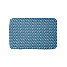 Funkelnd Ocean Blue Squares Bath Mat Badematte