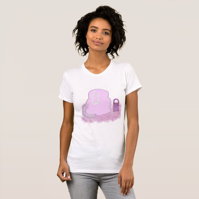 Funkelnd Ostersonnenkorb mit Blume T-Shirt (Vorne ganz)