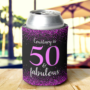 Funkelnd Pink Black 50 und fabelhafter Individuell Dosenkühler