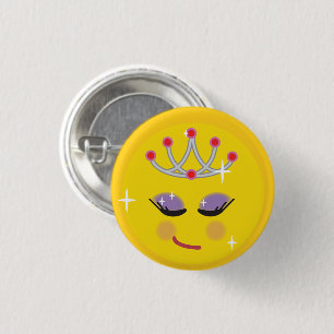 Funkelnd Princess Emoticon Button