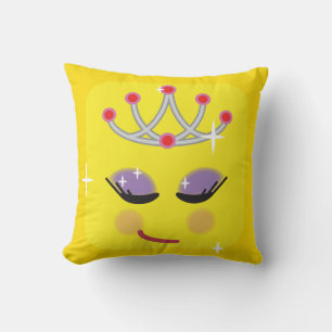Funkelnd Princess Emoticon Kissen