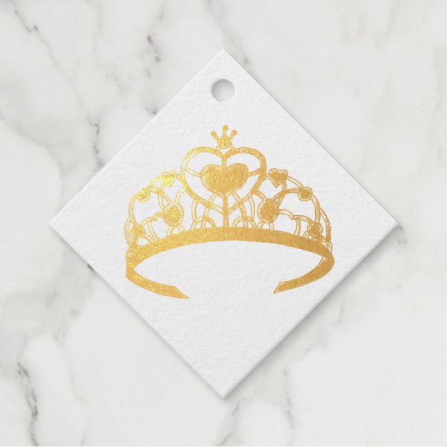 Funkelnd Prinzessin Königin Tiara Dress-Up Crown Geschenkanhänger (Vorderseite)