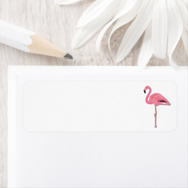 Funkelnd rosa Flamingo tropisches Weihnachten (Insitu)