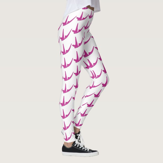Funkelnd rosa Schmetterling Leggings (Rechts)