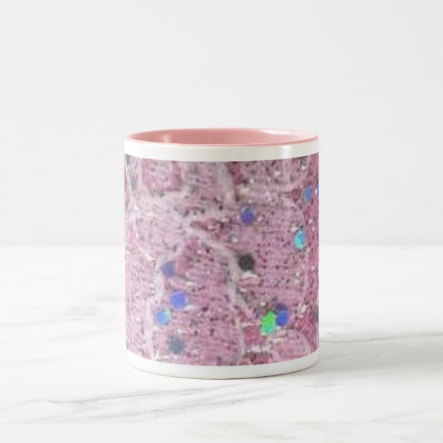 Funkelnd rosa Tasse (Mittel)