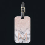 Funkelnd Rose Gold Glitzer Marble Ombre Gepäckanhänger<br><div class="desc">Dieses elegante und mädchenhafte Muster ist perfekt für die moderne Frau. Es zeigt Imitate, die auf einem schwarzen Glitzer aus funkelnd Rose gedruckt wurden, und Marmormuster im Stil eines ombre Farbverlaufs. Es ist trendig, cool, elegant, luxuriös und stilvoll. ***WICHTIGE HINWEIS FÜR DESIGN: Für individuelle Designanforderungen, wie z.B. passende Produkte, Farbänderungen,...</div>