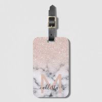 Funkelnd Rose Gold Glitzer Marble Ombre