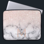 Funkelnd Rose Gold Glitzer Marble Ombre Laptopschutzhülle<br><div class="desc">Dieses elegante und mädchenhafte Muster ist perfekt für die moderne Frau. Es zeigt Imitate, die auf einem schwarzen Glitzer aus funkelnd Rose gedruckt wurden, und Marmormuster im Stil eines ombre Farbverlaufs. Es ist trendig, cool, elegant, luxuriös und stilvoll. ***WICHTIGE HINWEIS FÜR DESIGN: Für individuelle Designanforderungen, wie z.B. passende Produkte, Farbänderungen,...</div>