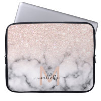 Funkelnd Rose Gold Glitzer Marble Ombre