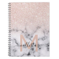 Funkelnd Rose Gold Glitzer Marble Ombre