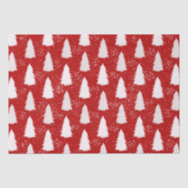 Funkelnd Schneeflocken & Bäume Weihnachten Seidenpapier