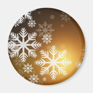 Funkelnd Schneeflocken Magnet