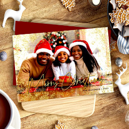 Funkelnd Schneeflocken Rot Frohe Weihnachten