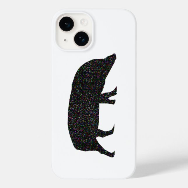 Funkelnd Schwein Case-Mate iPhone Hülle (Rückseite)