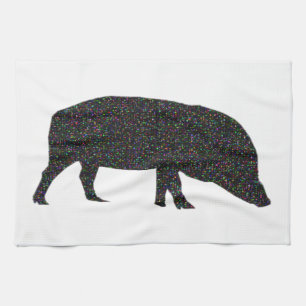 Funkelnd Schweineküchen Handtuch