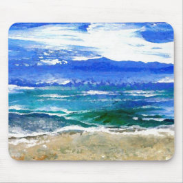 Funkelnd Seeozean-Strand-Brandungs-Geschenk-Meer Mousepad