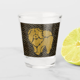 FUNKELND THANG Chow Imitate metallisches Shotglas Schnapsglas