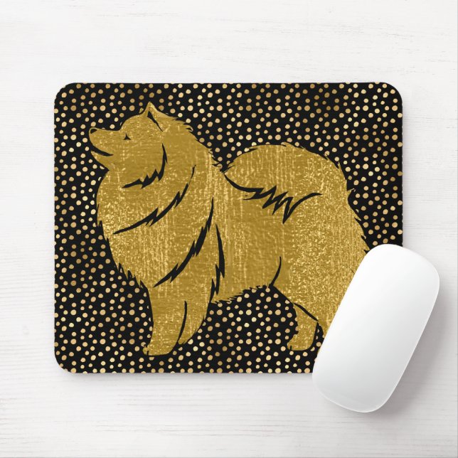 FUNKELND THANG LAPPHUND Imitate Folie Mousepad (Mit Mouse)