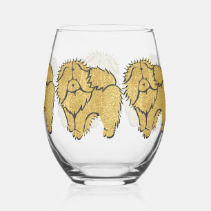 Funkelnd Thang Rough Chow Stemless Weinglas Ohne Stiel