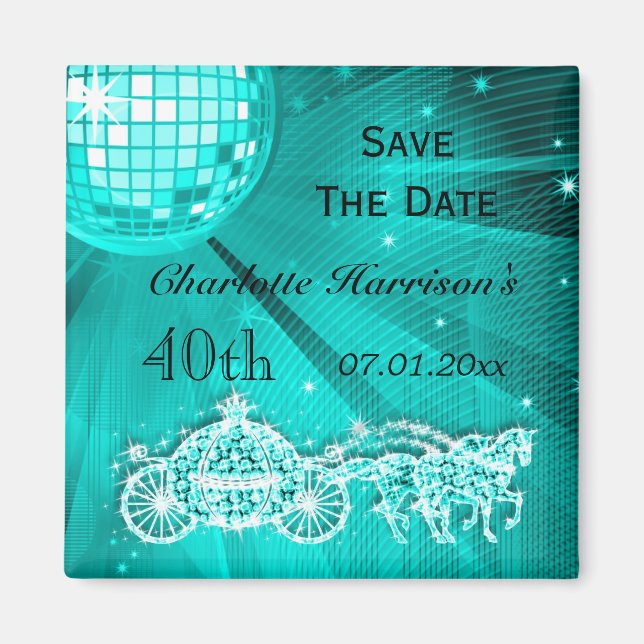 Funkelnd Trainer u. Pferde40. Geburtstag Save the Magnet (Vorne)