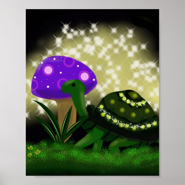 Funkelnd Turtle Poster (Vorne)