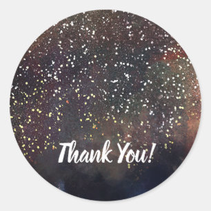 Funkelnd Wasserfarbe Erde Rustikale Moderne Glam P Runder Aufkleber