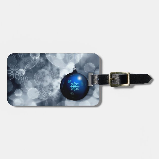 Funkelnd Weihnachten Gepäckanhänger (Vorderseite horizontal)