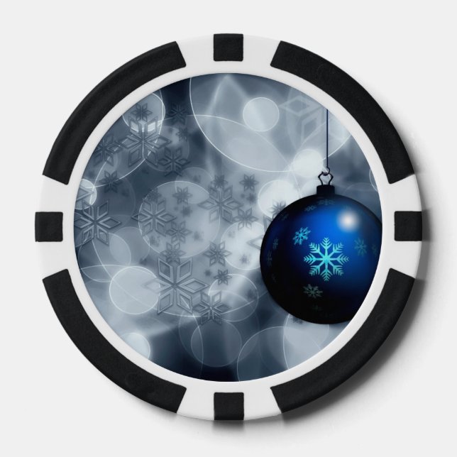 Funkelnd Weihnachten Pokerchips (Vorderseite)