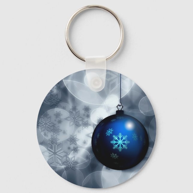 Funkelnd Weihnachten Schlüsselanhänger (Vorderseite)