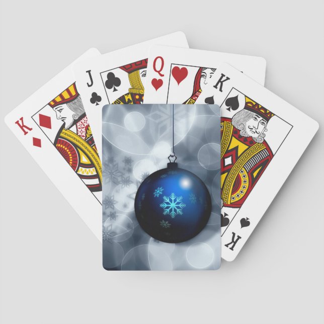 Funkelnd Weihnachten Spielkarten (Rückseite)