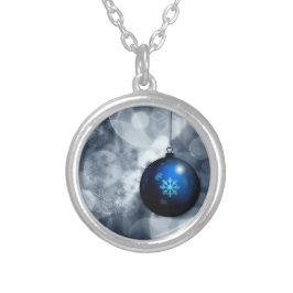 Funkelnd Weihnachten Versilberte Kette