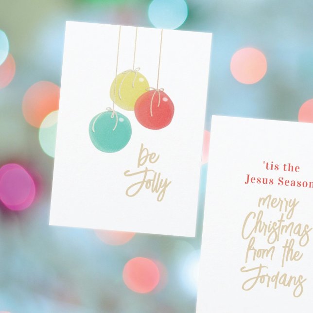 Funkelnd Weihnachtsbälle Flat Card (Von Creator hochgeladen)