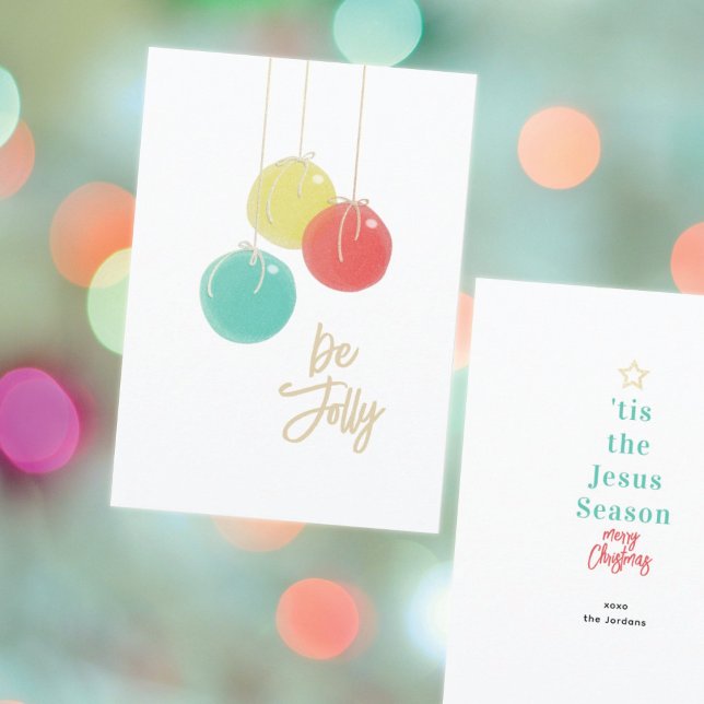 Funkelnd Weihnachtsbälle Flat Card (Von Creator hochgeladen)