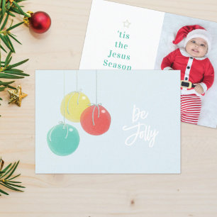 Funkelnd Weihnachtsbälle Foto Weihnachtskarte Einladung