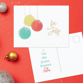 Funkelnd Weihnachtsbälle Postkarte