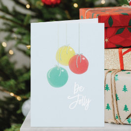 Funkelnd Weihnachtsbälle Weihnachtskarte Feiertagskarte