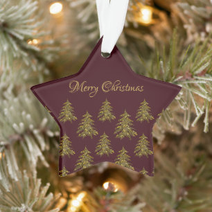 Funkelnd Weihnachtsbaum auf dem Weihnachtsmarkt Ornament