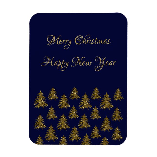 Funkelnd Weihnachtsbaum Magnet (Vertikal)