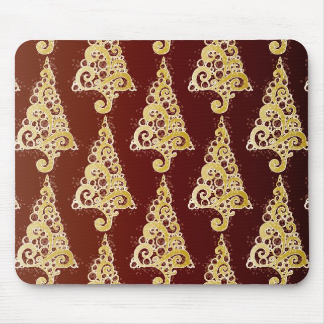 Funkelnd Weihnachtsbaum Mousepad (Vorne)