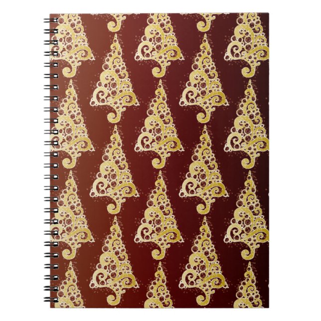 Funkelnd Weihnachtsbaum Notizblock (Vorderseite)