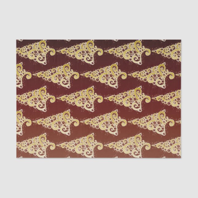 Funkelnd Weihnachtsbaum Seidenpapier (Vorderseite)