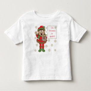 Funkelnd Weihnachtself Kleinkind T-shirt