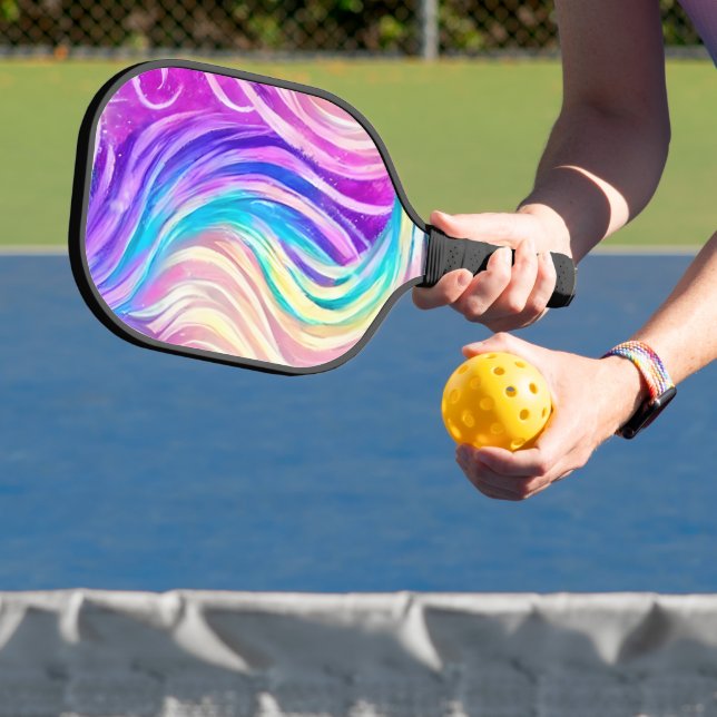 Funkelnd Wirbles Muster Pickleball Schläger (InSitu)